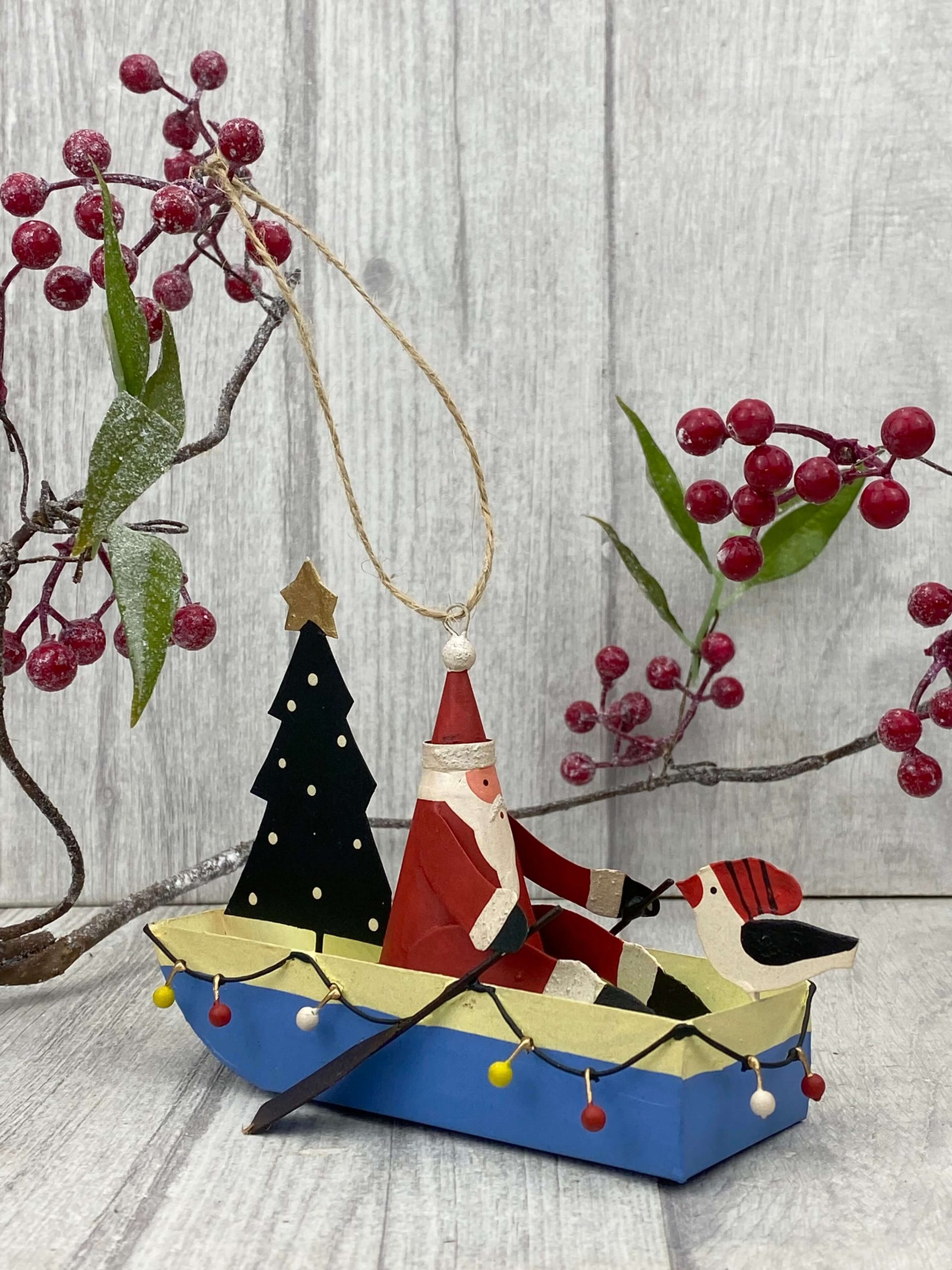 Santa Boat with Lights 2