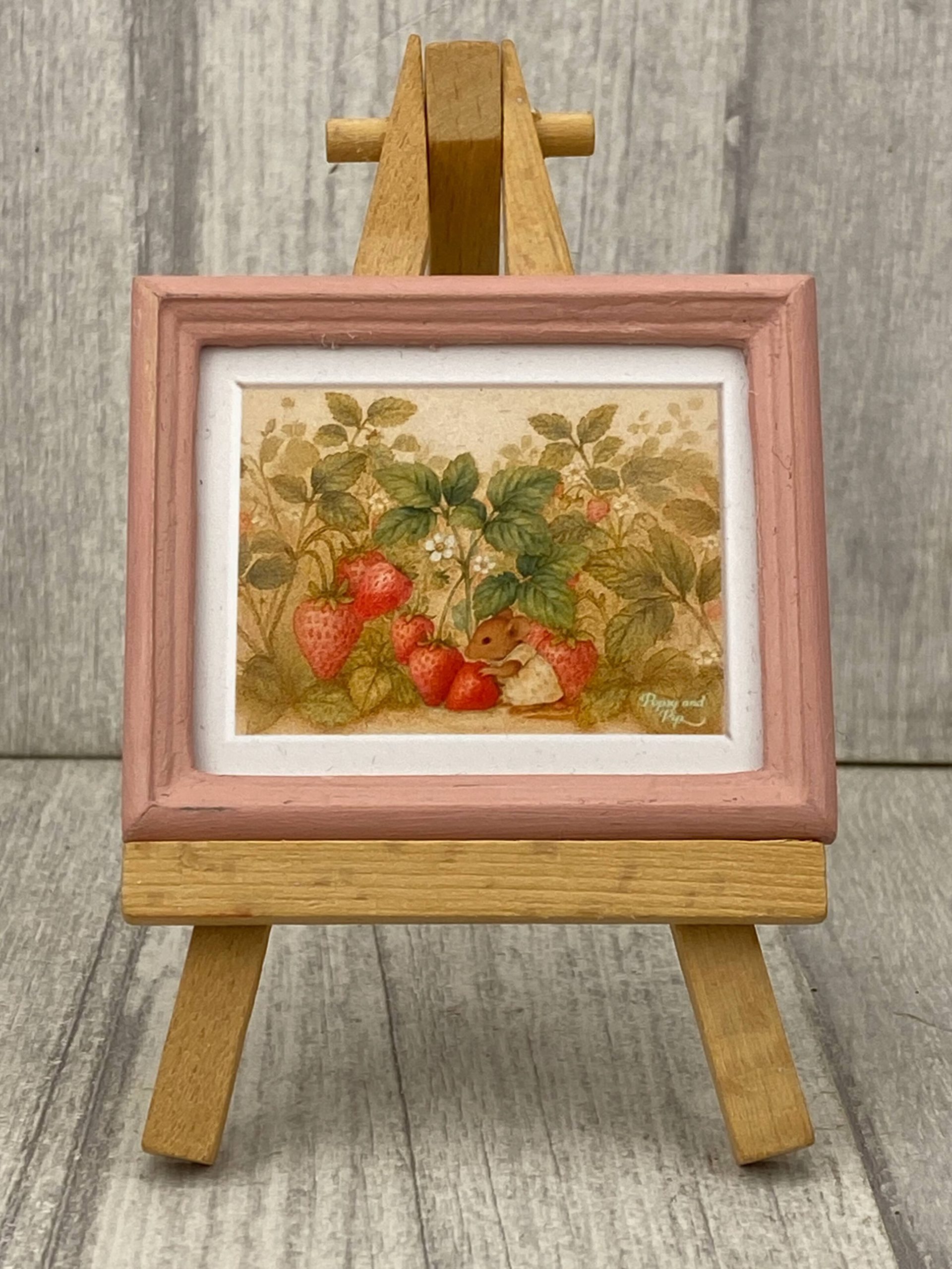 Mouse and Strawberries