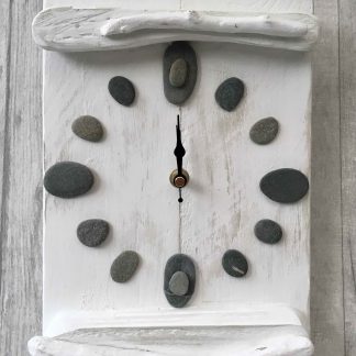 Small Pebble and Driftwood Clock