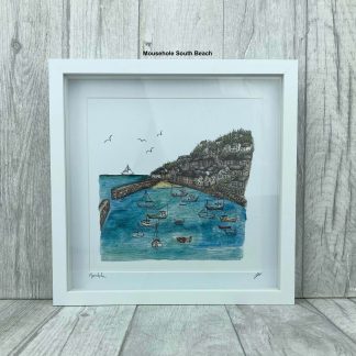 Millie Smith Large Framed Prints - Mousehole, Cornwall