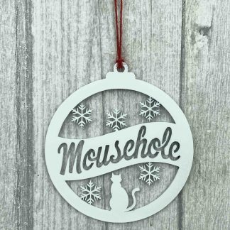 Mousehole Metal Christmas Bauble Decoration