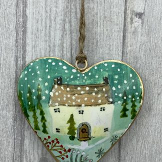 Little Winter Cottage Heart
